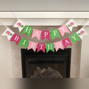 Turtle Birthday Banner